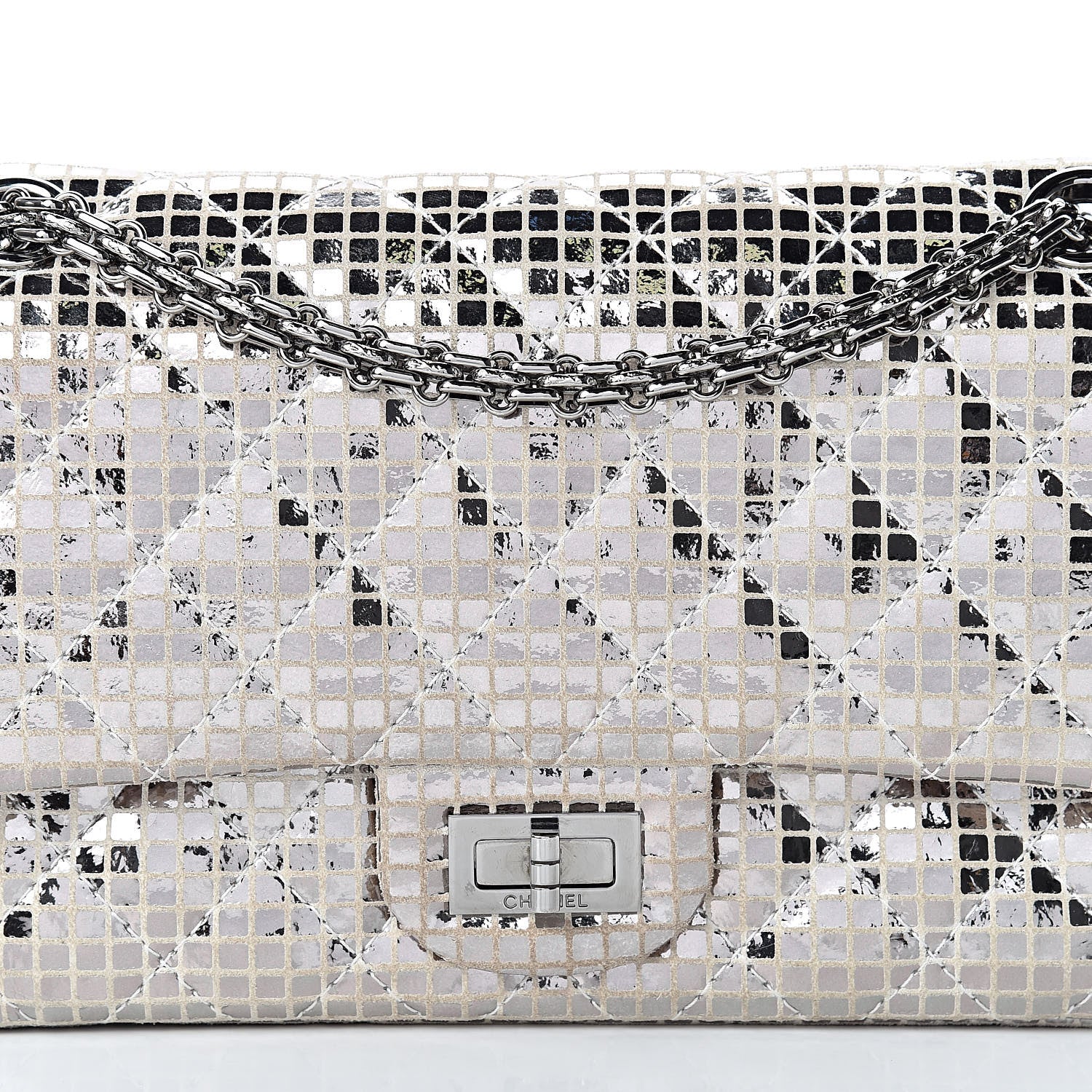 Chanel Mirror 2.55 Reissue 225 Flap Silver 8 of 10