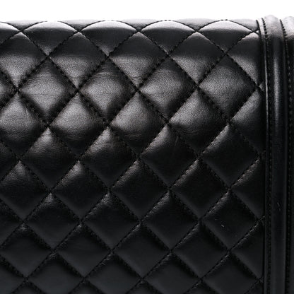 Chanel Lambskin Quilted Medium Boy Flap Black 18 of 29