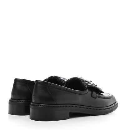 Chanel Lambskin Quilted CC Turnlock Loafers 39 Black 4 of 8