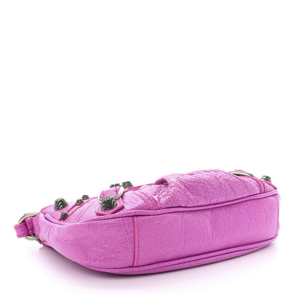Balenciaga Agneau Arena Le Cagole Mini Purse With Chain Lipstick Pink 4 of 11
