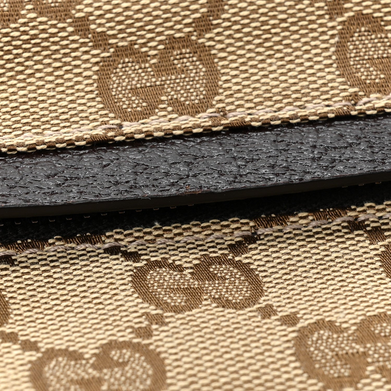 Gucci Monogram Web Belt Bag Dark Brown 14 of 15