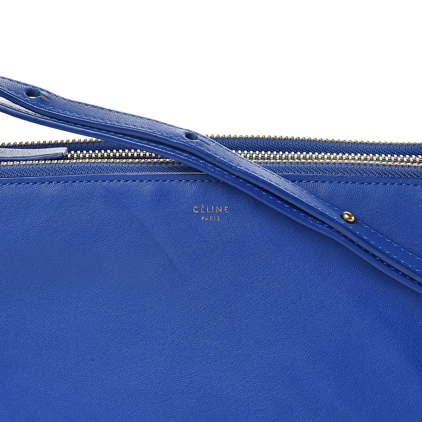 Lambskin Large Trio Crossbody Bag Indigo