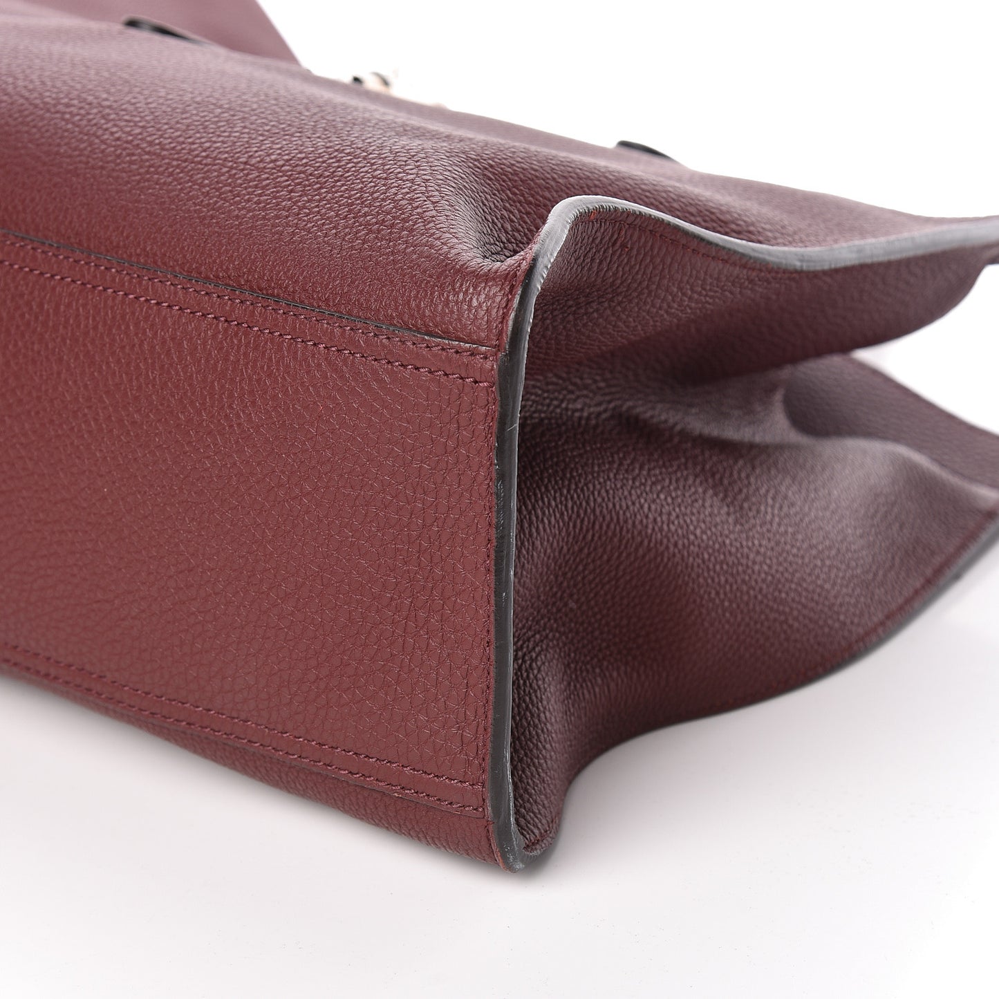 Soft Calfskin Medium Jackie Top Handle Bag Bordeaux