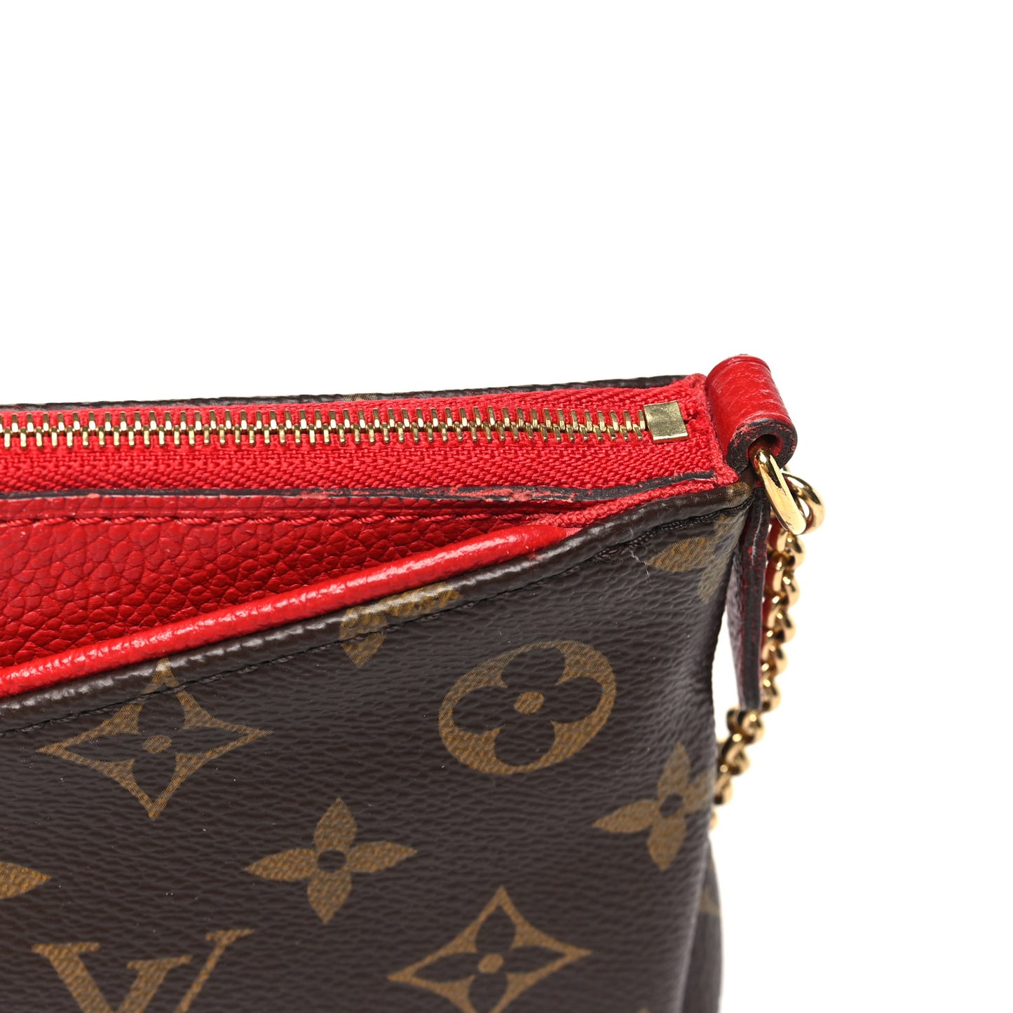 Monogram Pallas Clutch Cherry