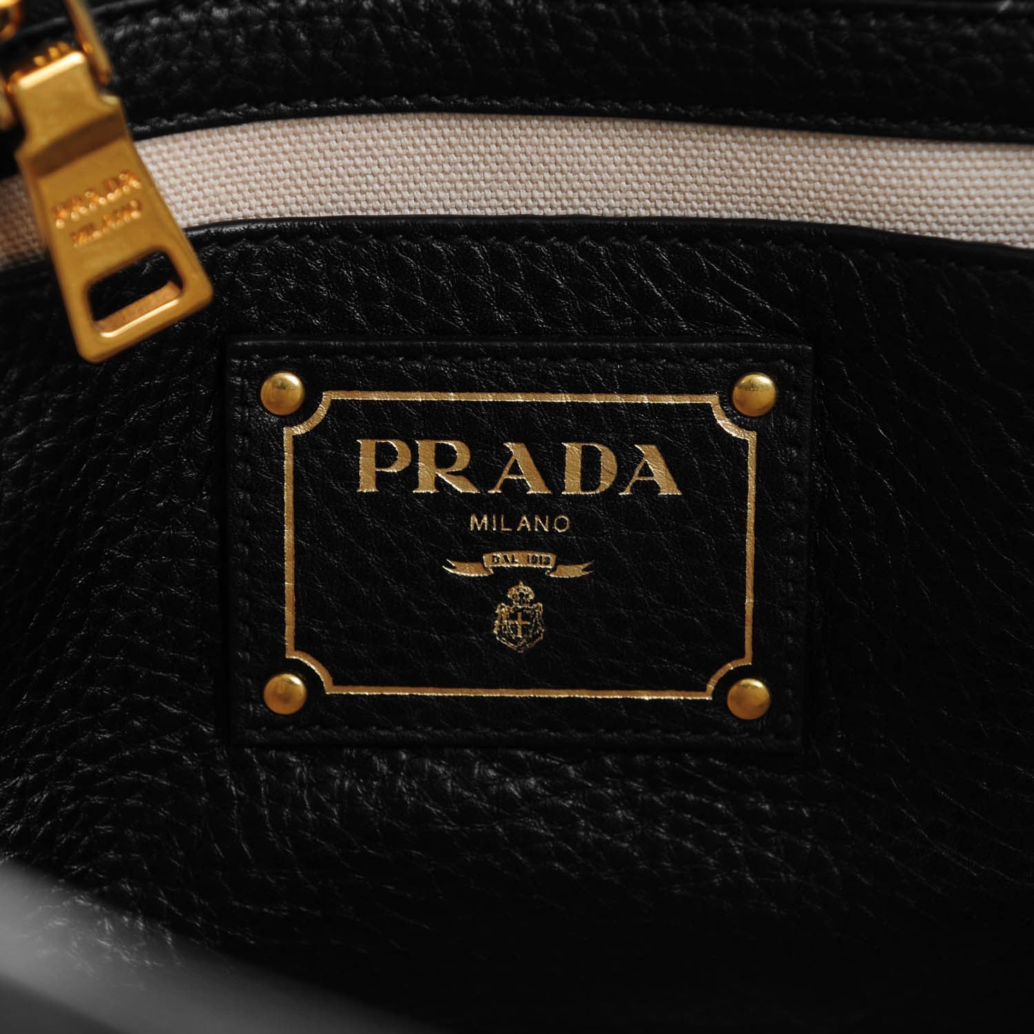 Prada Vitello Daino Tote Nero Black 7 of 10