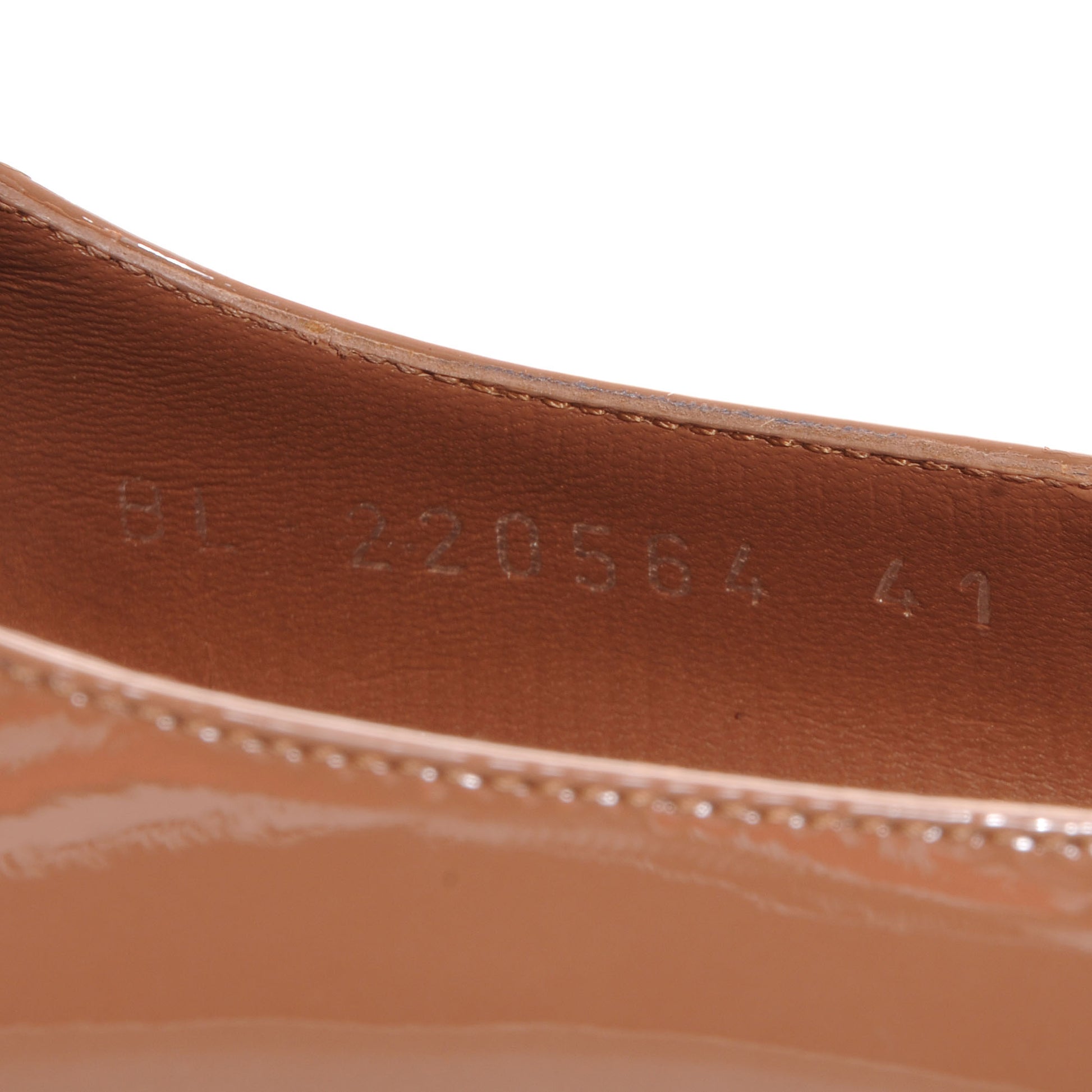 Saint Laurent Vitello Vernice Tribtoo 105 Slingback Pumps Soft Nude 41 7 of 7