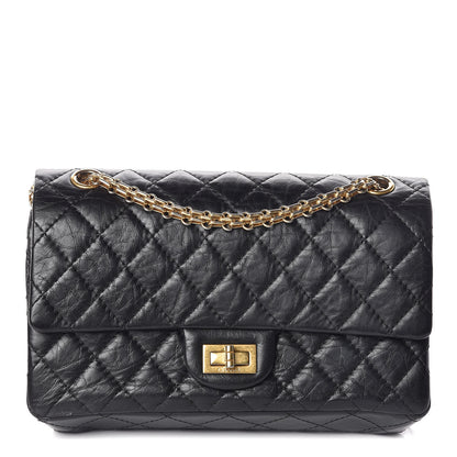 Chanel Aged Calfskin Quilted 2.55 Reissue 225 Flap Black 1 of 13