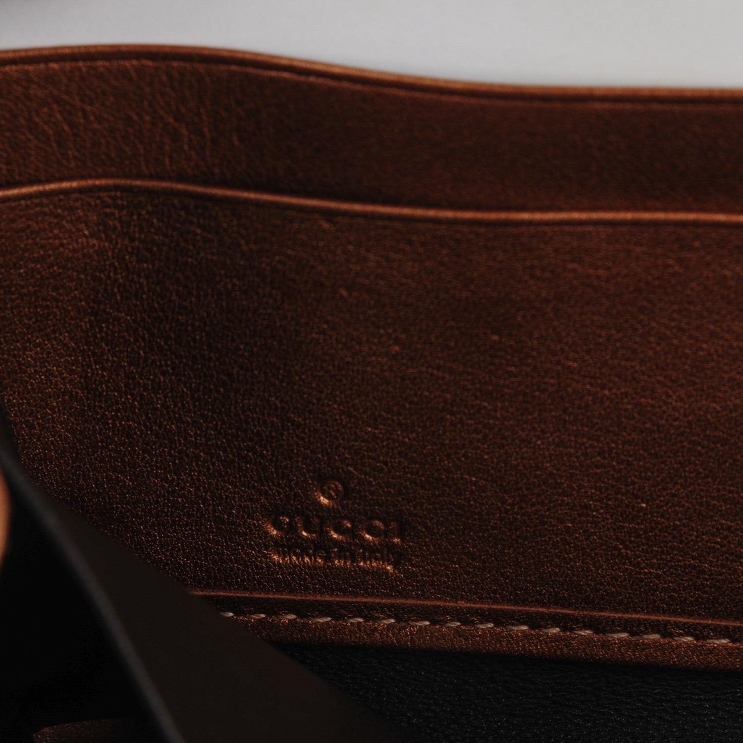 Gucci Monogram Twins Large Zip Around Wallet Metallic Bronze 5 of 7