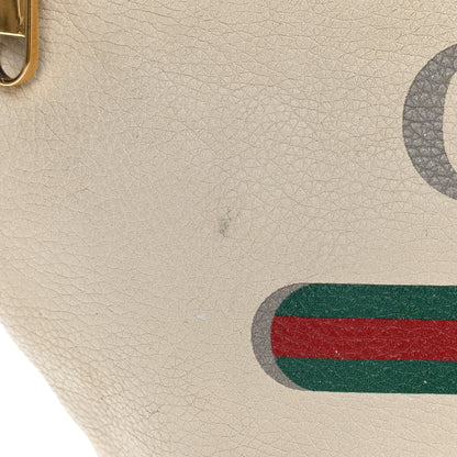 Gucci Grained Calfskin Logo Belt Bag White 13 of 14