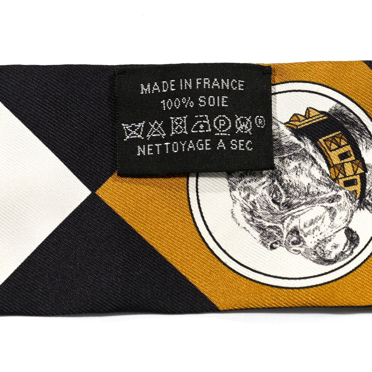Silk Colliers Et Chiens Twilly Black Gold White