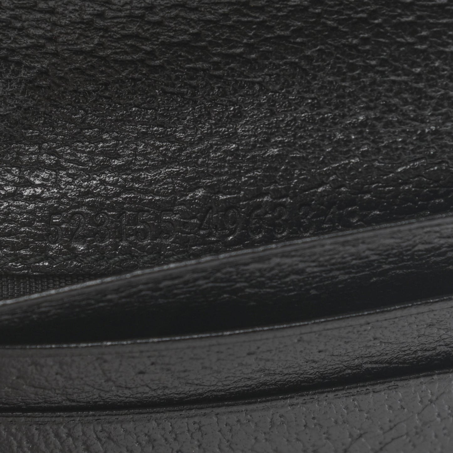 Calfskin Web Ophidia Card Case Black