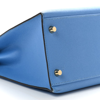 Hermes Epsom Kelly Sellier 32 Bleu Paradis 9 of 10