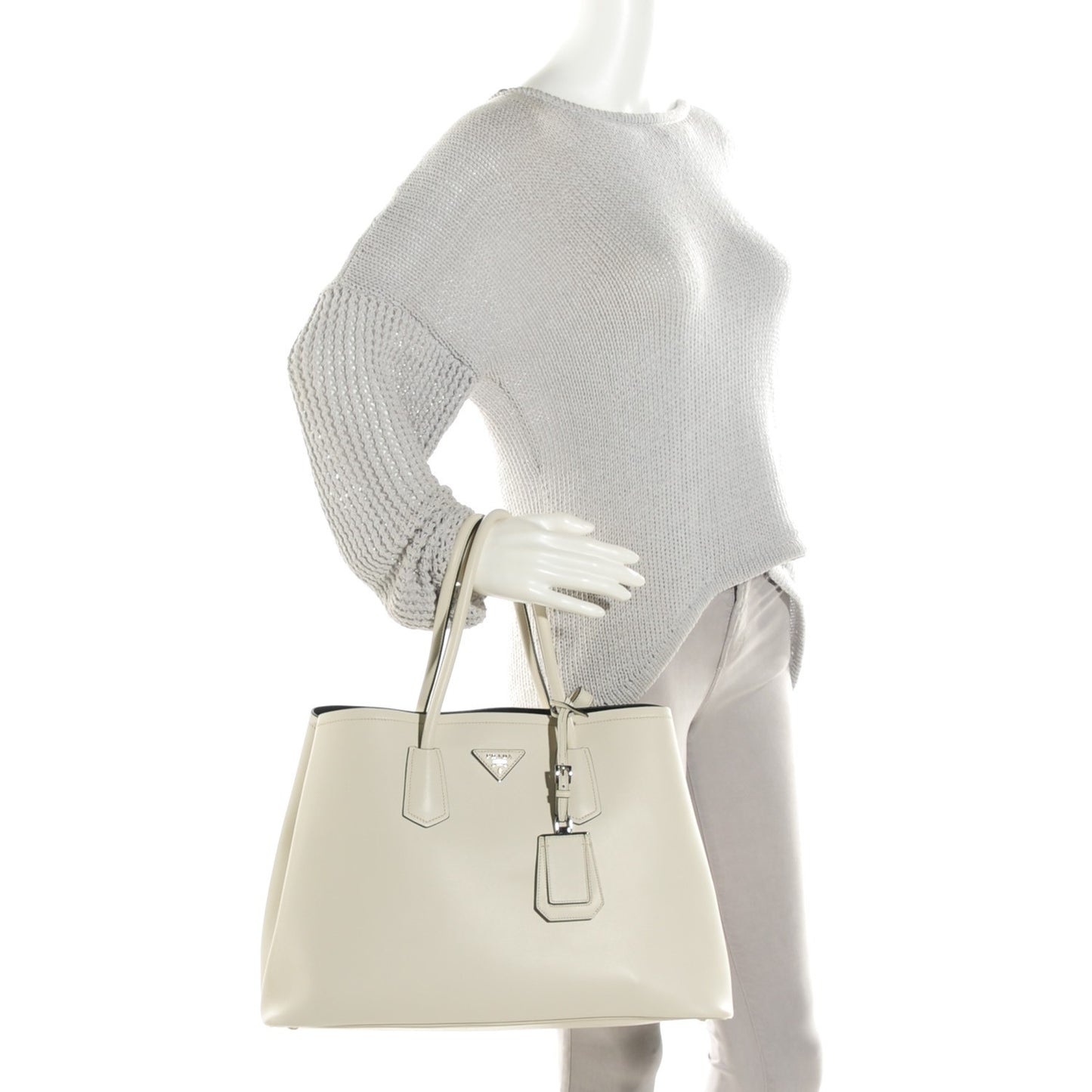 City Calf Large Double Bag Talco