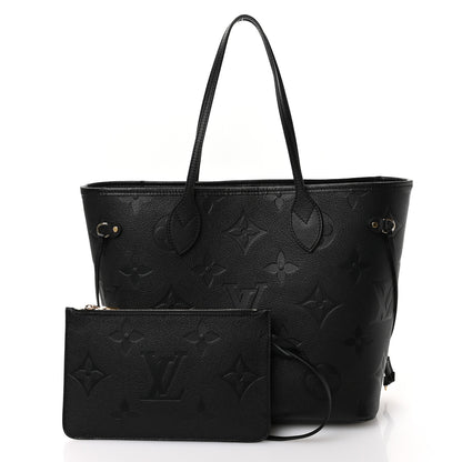 Louis Vuitton Empreinte Monogram Giant Neverfull MM Black 3 of 11