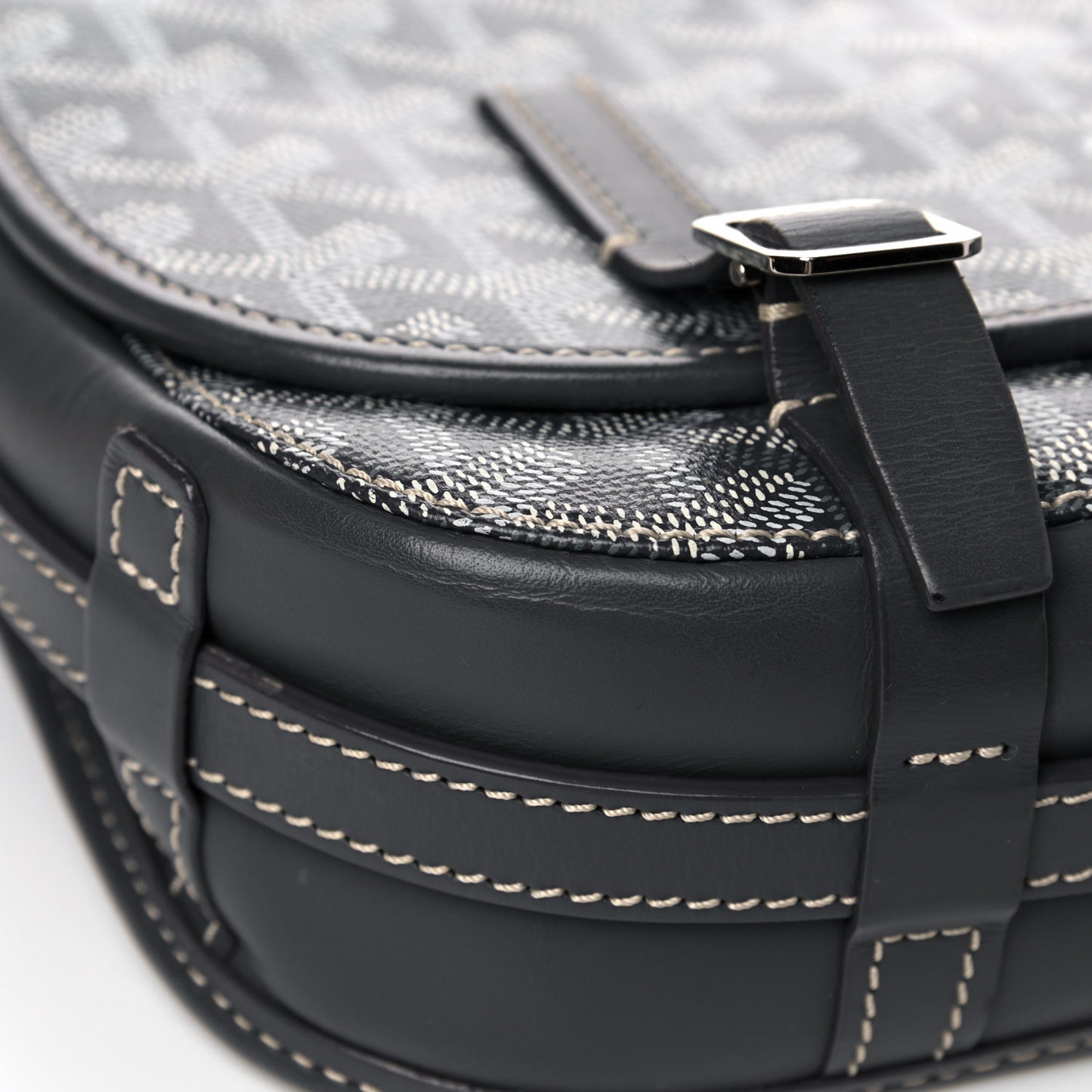 Goyardine Belvedere PM Messenger Bag Grey