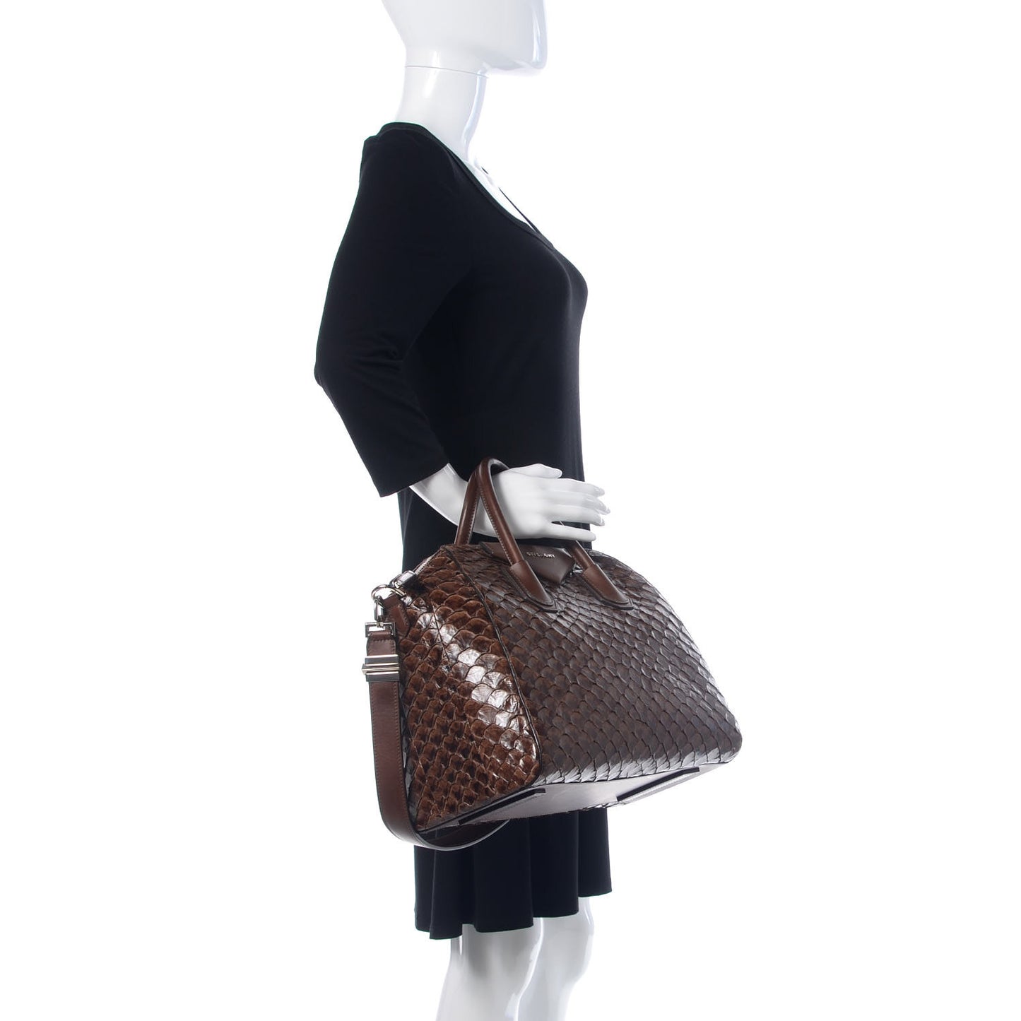 Calfskin Pirarucu Large Antigona Brown