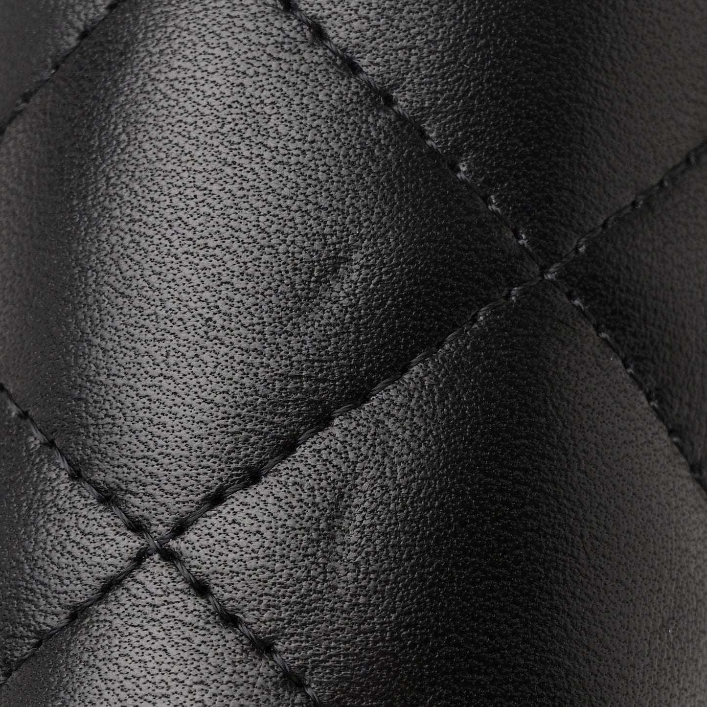 Lambskin Quilted Jumbo Double Flap Black