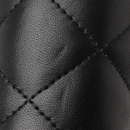 Chanel Lambskin Quilted Jumbo Double Flap Black 13 of 14