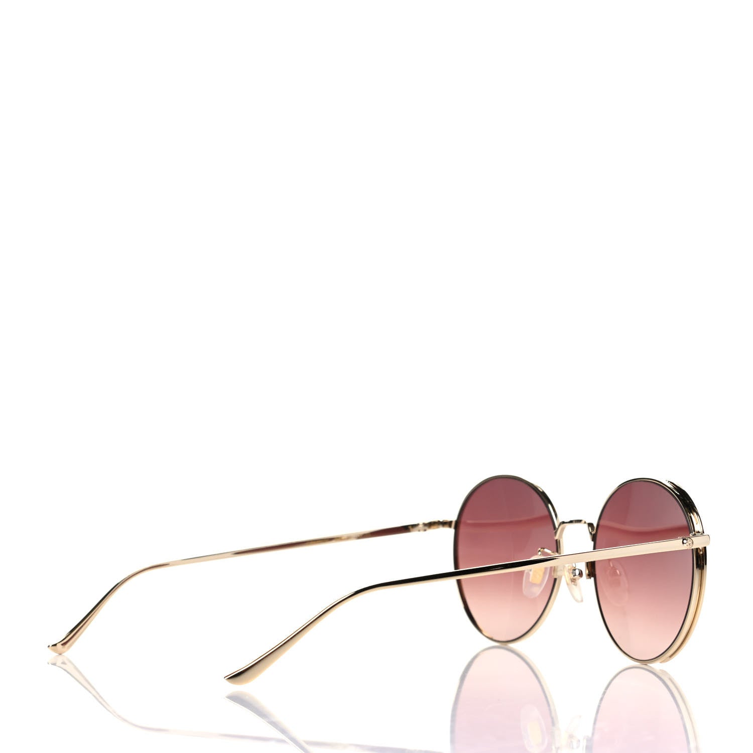 Gucci Round Sunglasses GG0401SK Gold Red 4 of 4