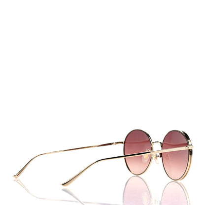 Gucci Round Sunglasses GG0401SK Gold Red 4 of 4