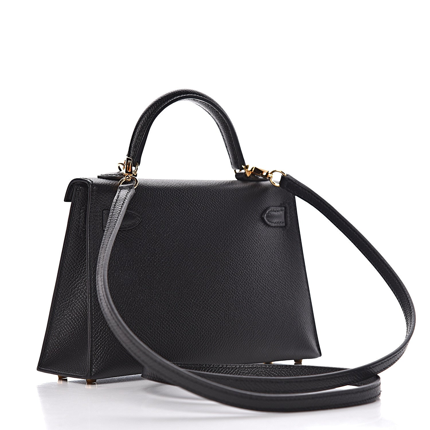 Hermes Epsom Mini Kelly Sellier 20 Black 3 of 31