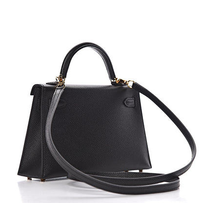 Hermes Epsom Mini Kelly Sellier 20 Black 3 of 31