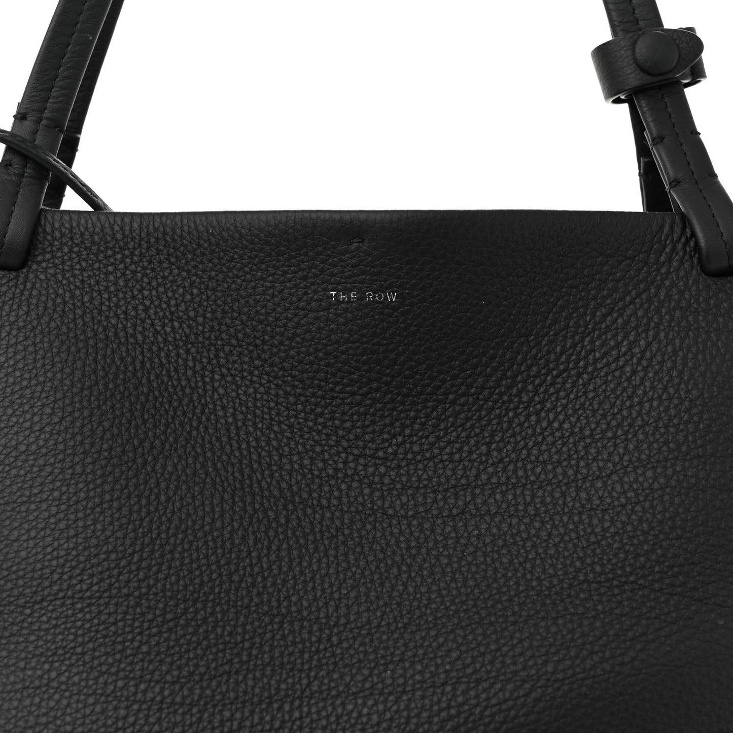 Grained Calfskin Park Tote Three Black