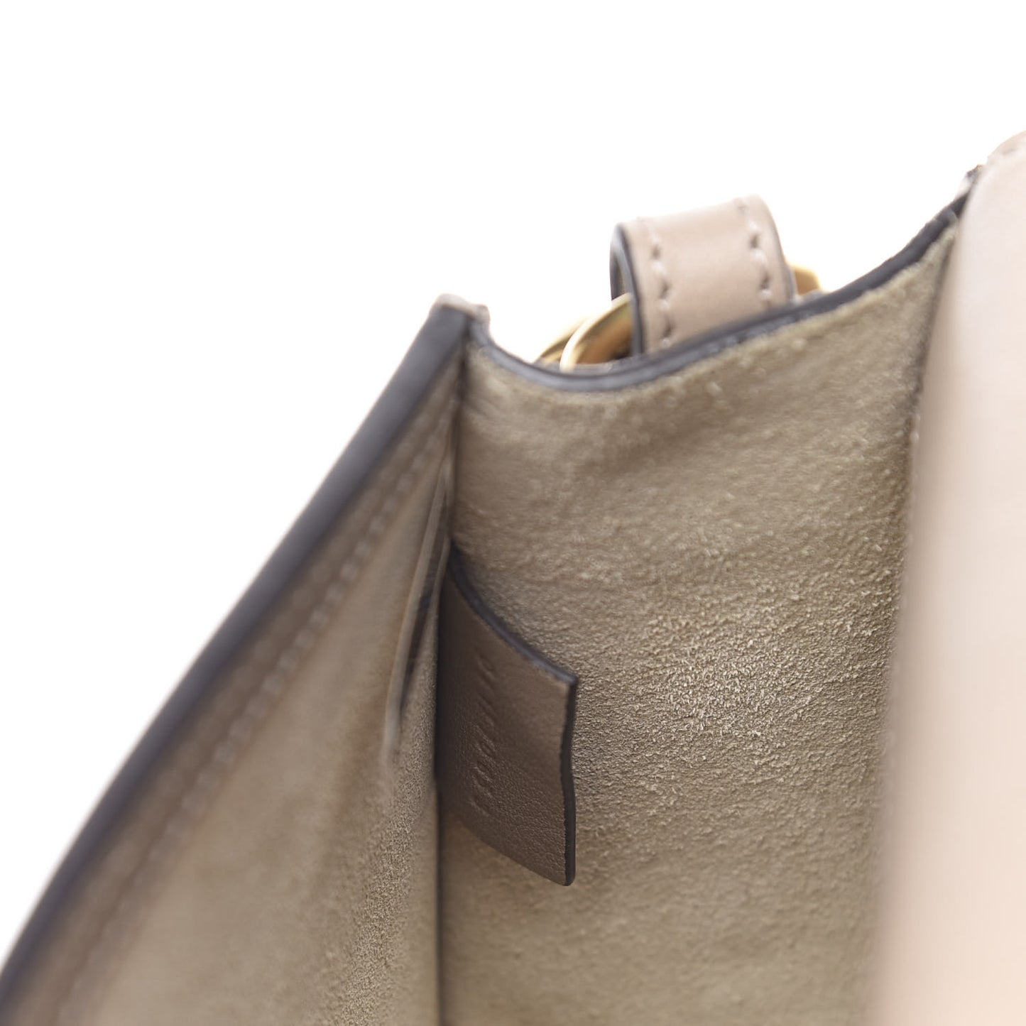 Calfskin Suede Small Constellation Studs Nile Bracelet Bag Motty Grey