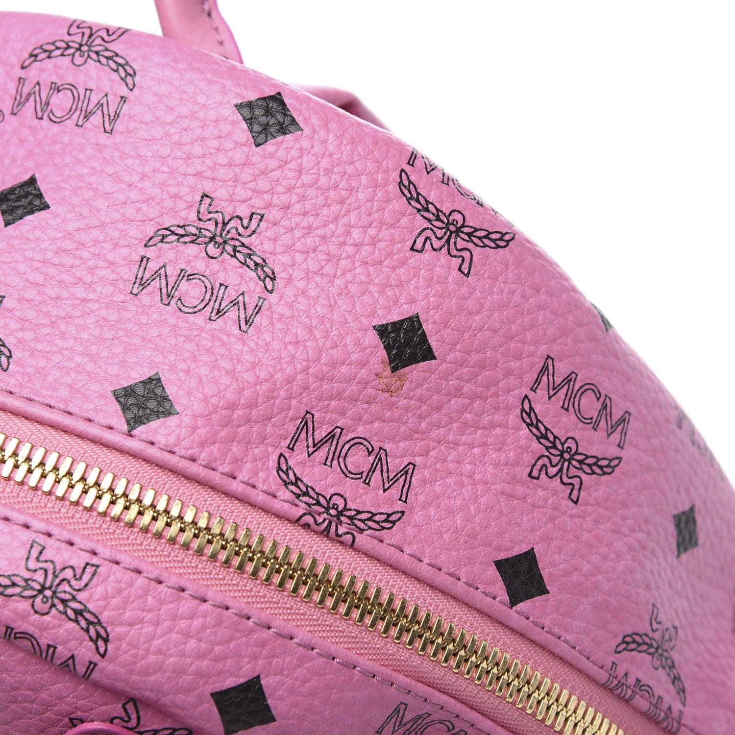 MCM Visetos Studded Small Dual Stark Backpack Pink 6 of 8