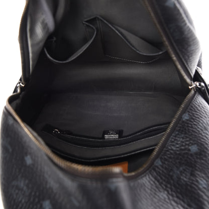 MCM Visetos Medium Side Studs Stark Backpack Black 5 of 12