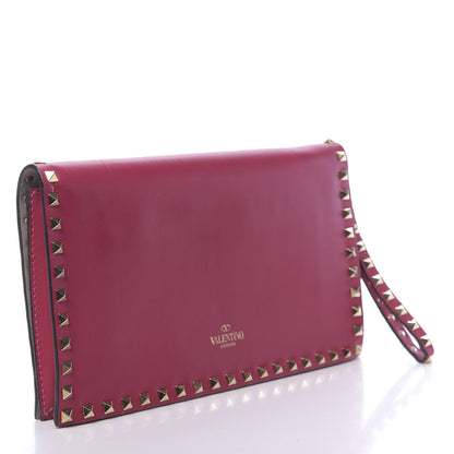 Valentino Garavani Nappa Rockstud Wristlet Clutch Cyclamin 3 of 12