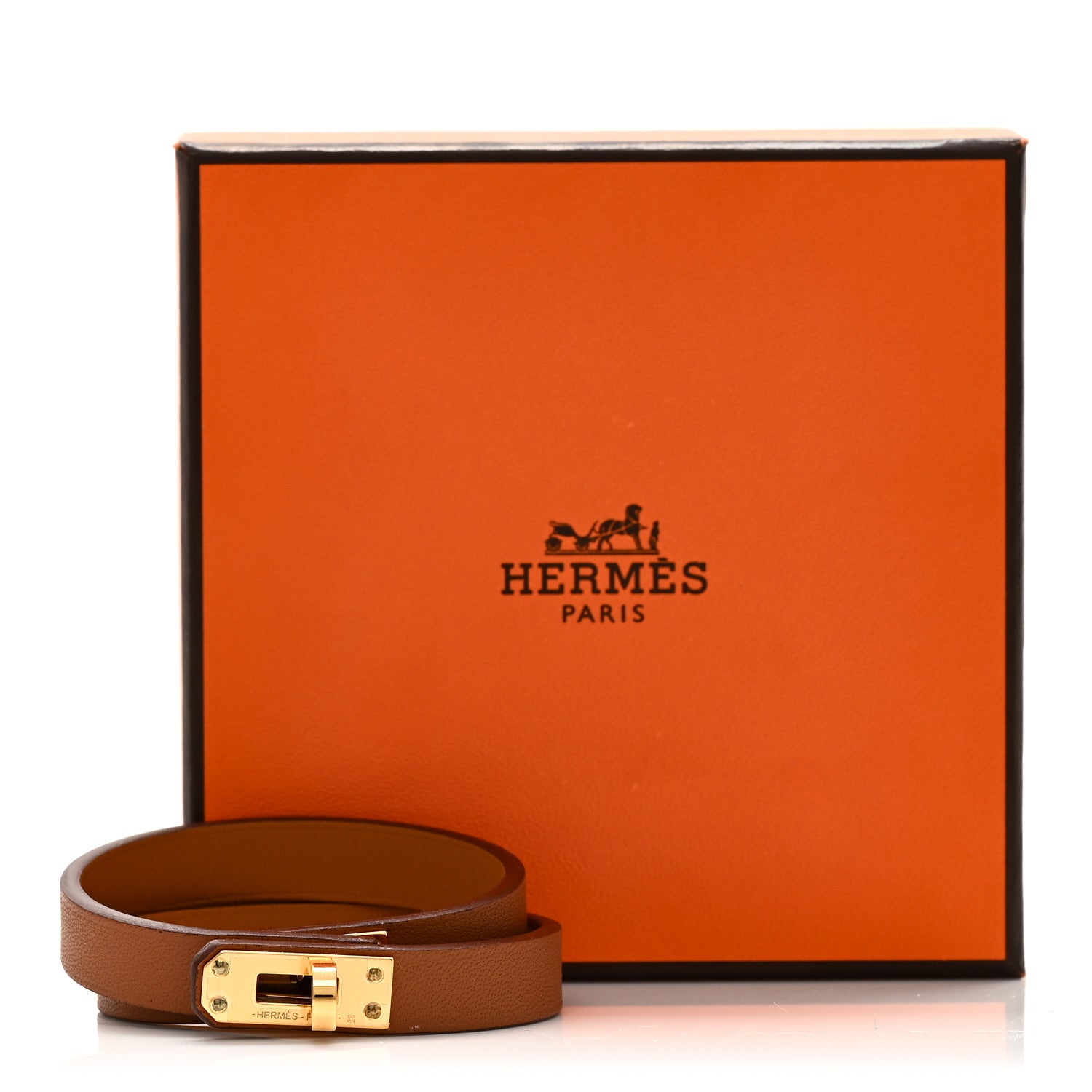 Hermes Swift Mini Kelly Double Tour Bracelet T1 Gold 5 of 5