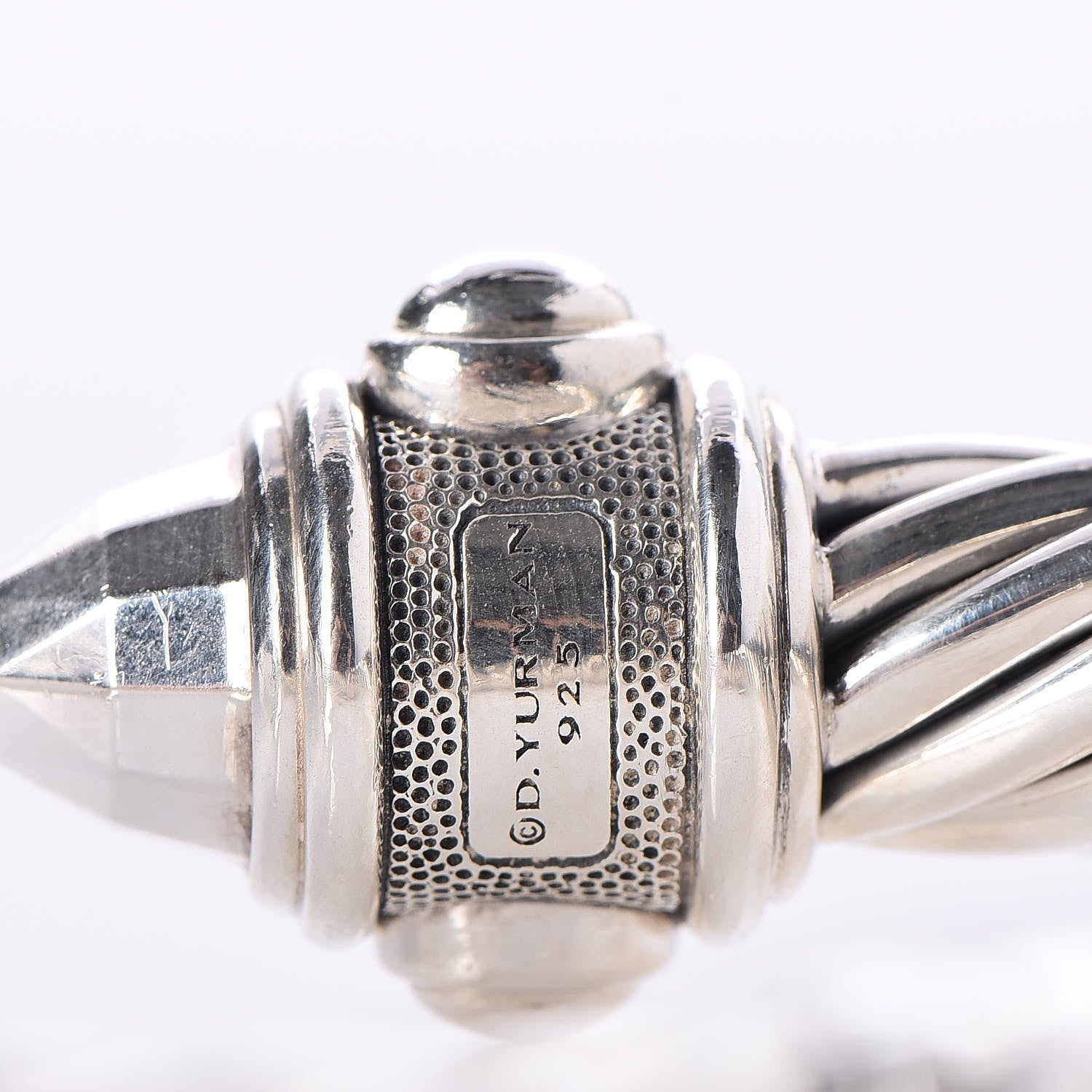 David Yurman Sterling Silver 10mm Renaissance Cable Bracelet 4 of 6