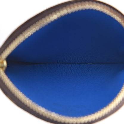 Louis Vuitton Monogram 2019 Christmas Animation Round Coin Purse Blue 5 of 6
