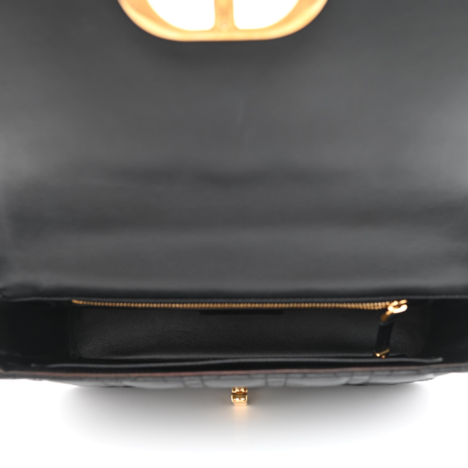 Christian Dior Calfskin Cannage Medium Caro Bag Black 5 of 10