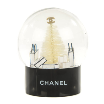 Chanel Glass Small Christmas Tree Shopping Bag Snow Globe 1 of 4