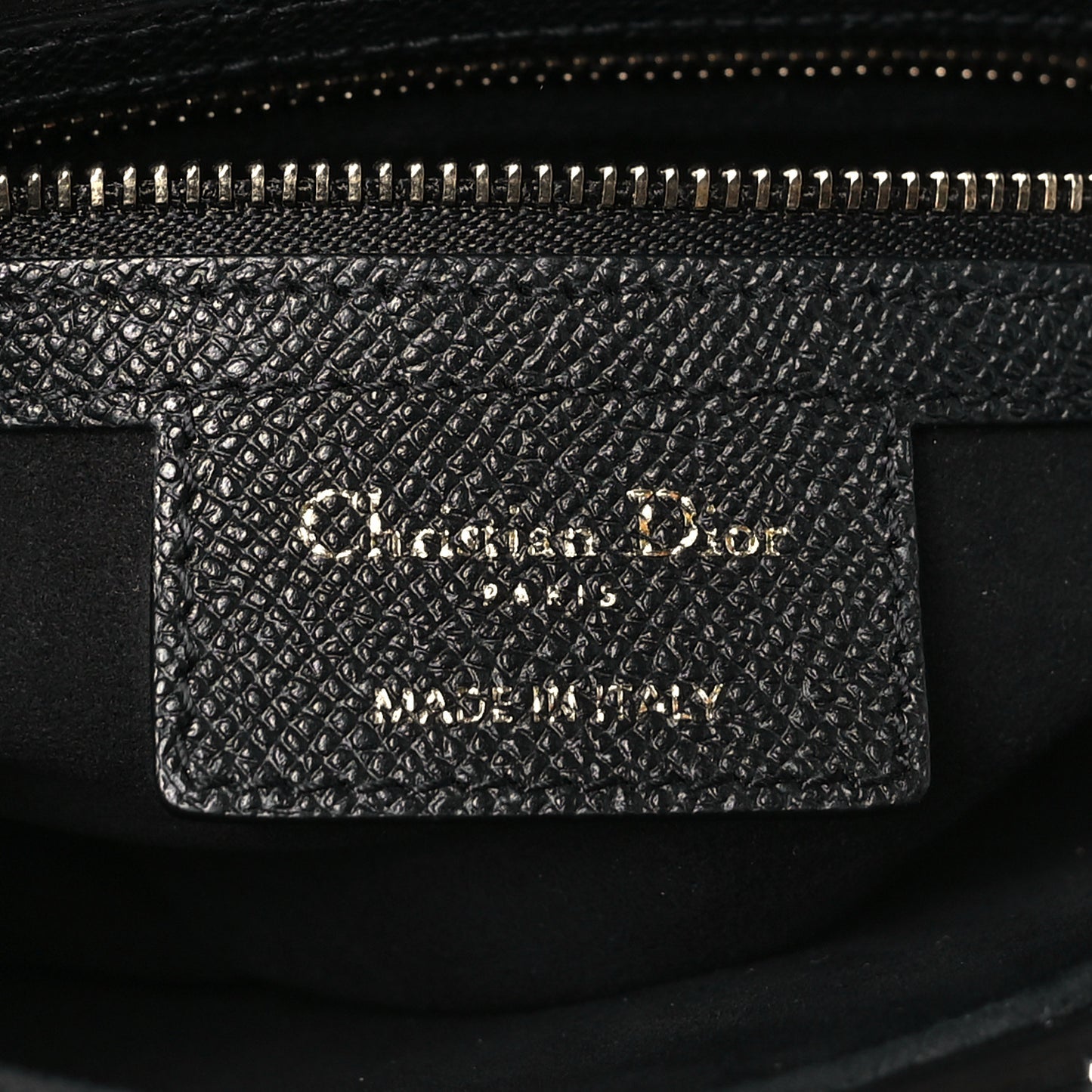 Grained Calfskin Saddle Bag Black