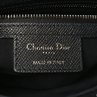Christian Dior Grained Calfskin Saddle Bag Black 6 of 10