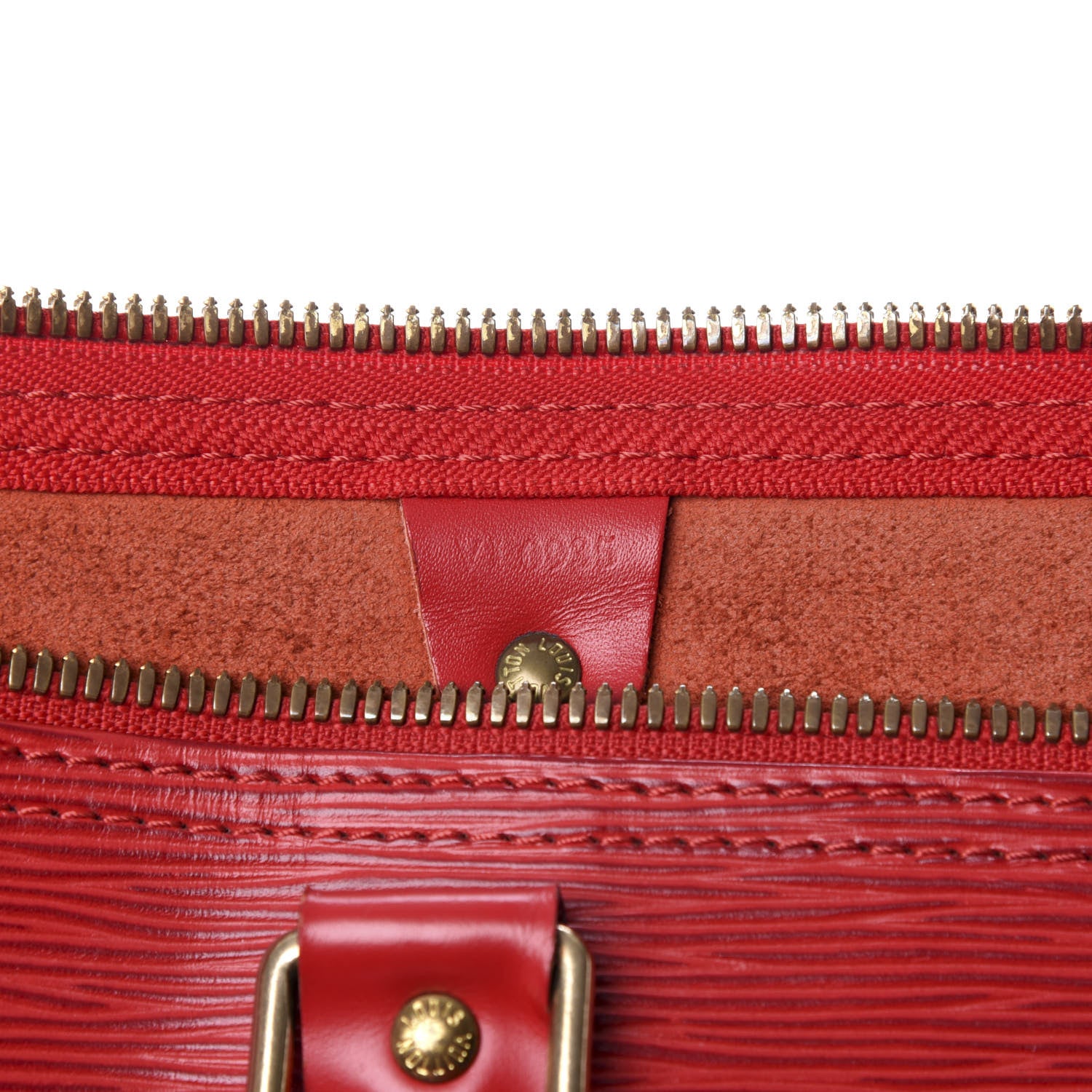 Louis Vuitton Epi Keepall 45 Castillan Red 6 of 10