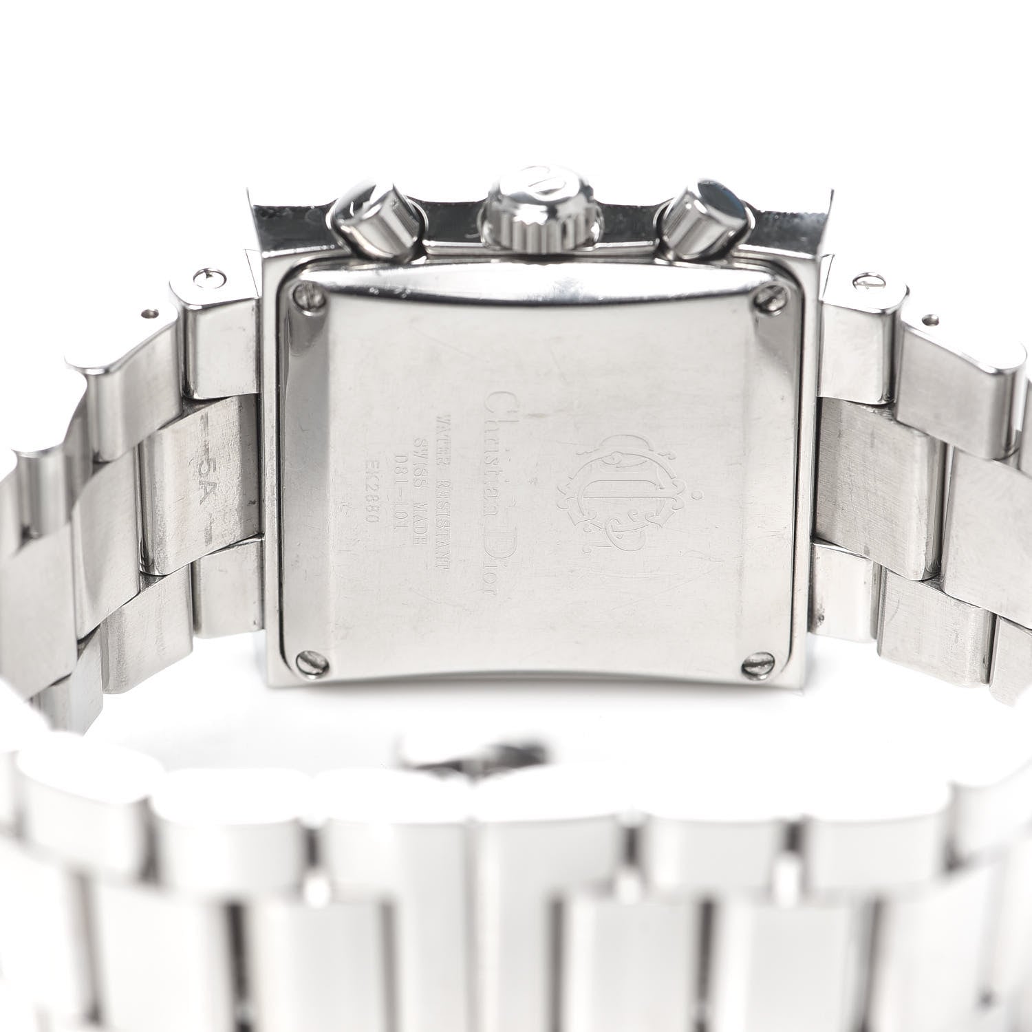 Christian Dior Stainless Steel Diamond 31mm Riva Chronograph Quartz Watch 4 of 5