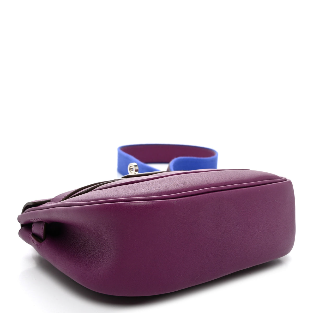 Hermes Veau Swift Mini Sac Berline Anemone Bleu Electrique 4 of 10