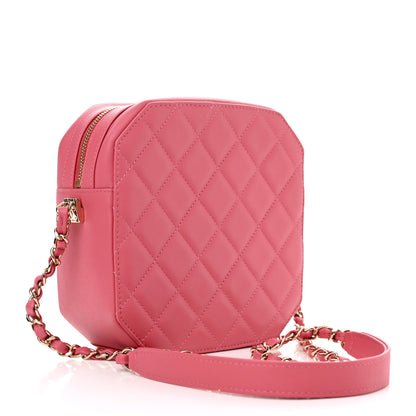 Chanel Calfskin CC Clock Camera Case Pink 3 of 14
