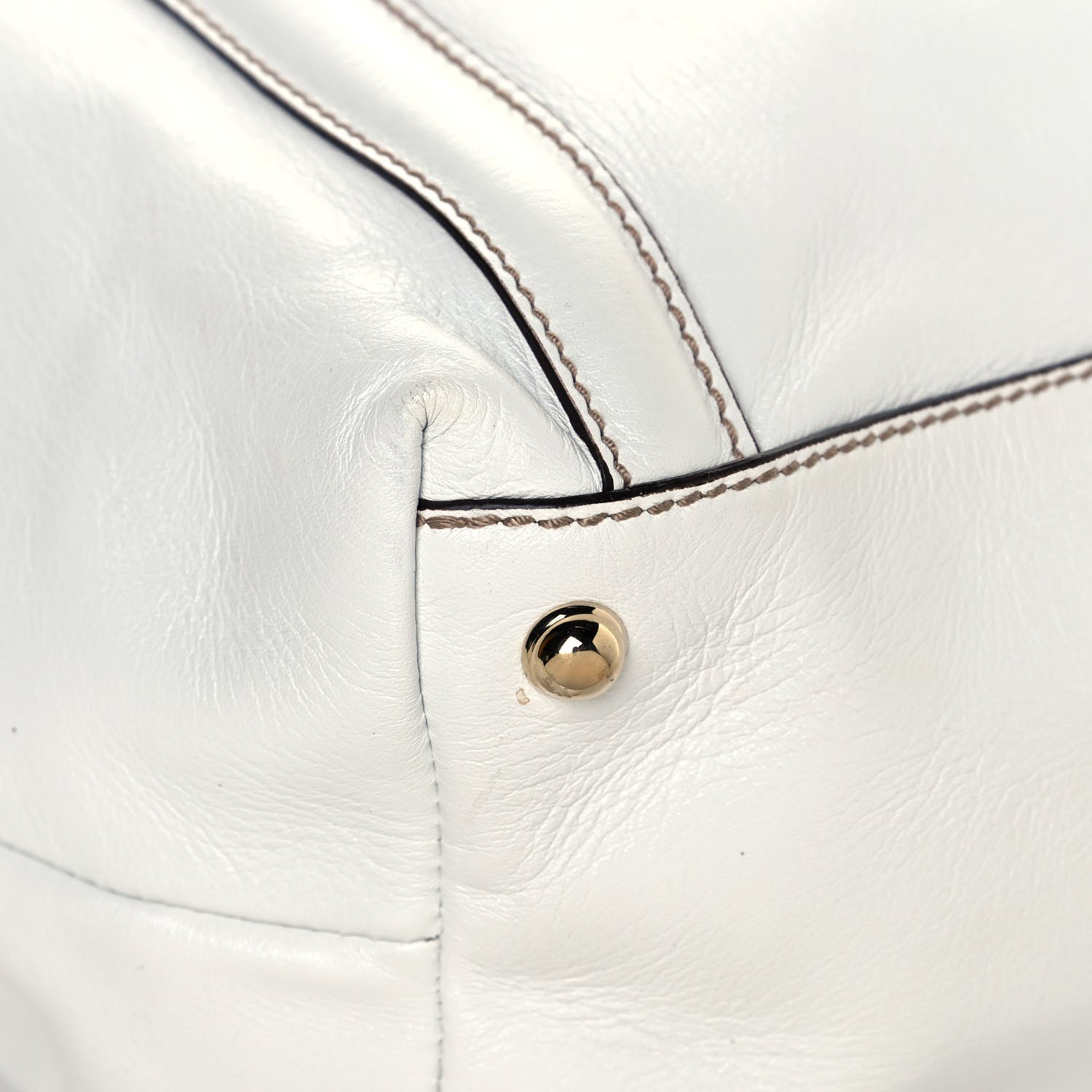 Gucci Calfskin Large Britt Shoulder Bag Off White 20 of 38