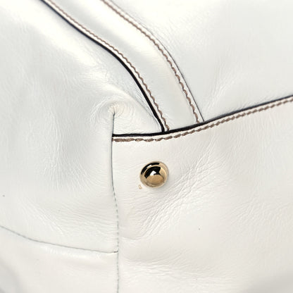 Gucci Calfskin Large Britt Shoulder Bag Off White 20 of 38