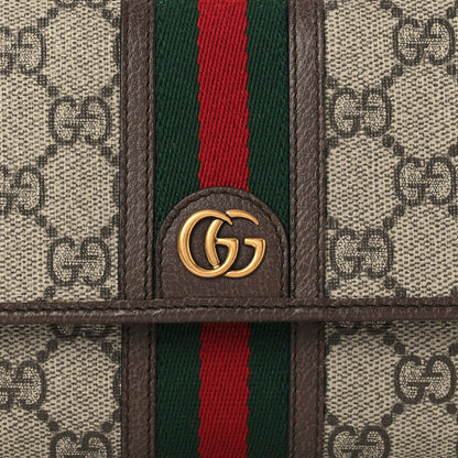 Gucci GG Supreme Monogram Web Ophidia Crossbody Wallet Beige New Acero 8 of 10