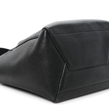 Celine Soft Grained Calfskin Sangle Bucket Bag Black 8 of 10