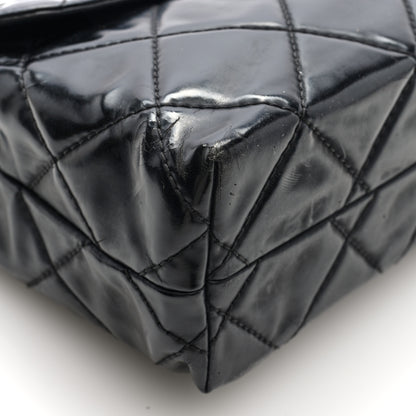 Chanel Vinyl Quilted In the Business Flap Bag Black 9 of 10