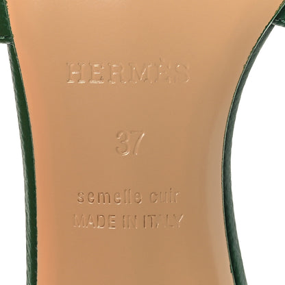 Hermes Epsom Oasis Sandals 37 Vert Cactus 8 of 9