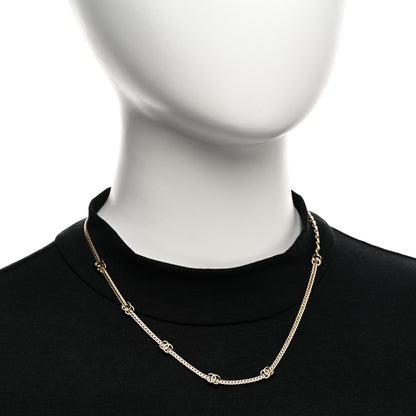 Chanel Metal CC Short Chain Necklace Gold 2 of 5