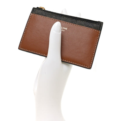Celine Triomphe Canvas Zipped Card Holder Tan 2 of 8